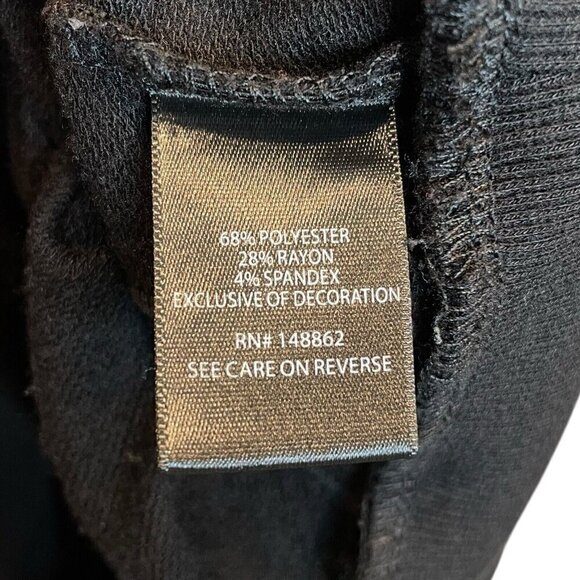 Torrid Black Stars Short Sleeve Sweater Size 2 2XL - Picture 4 of 5